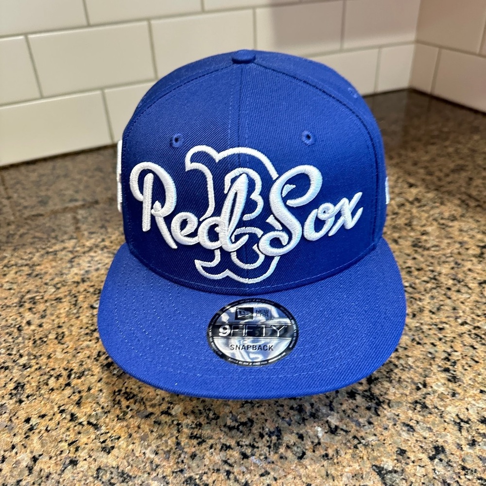 Boston Red Sox New Era 9FIFTY Snapback Hat Mens OSFM Royal Blue Polyester